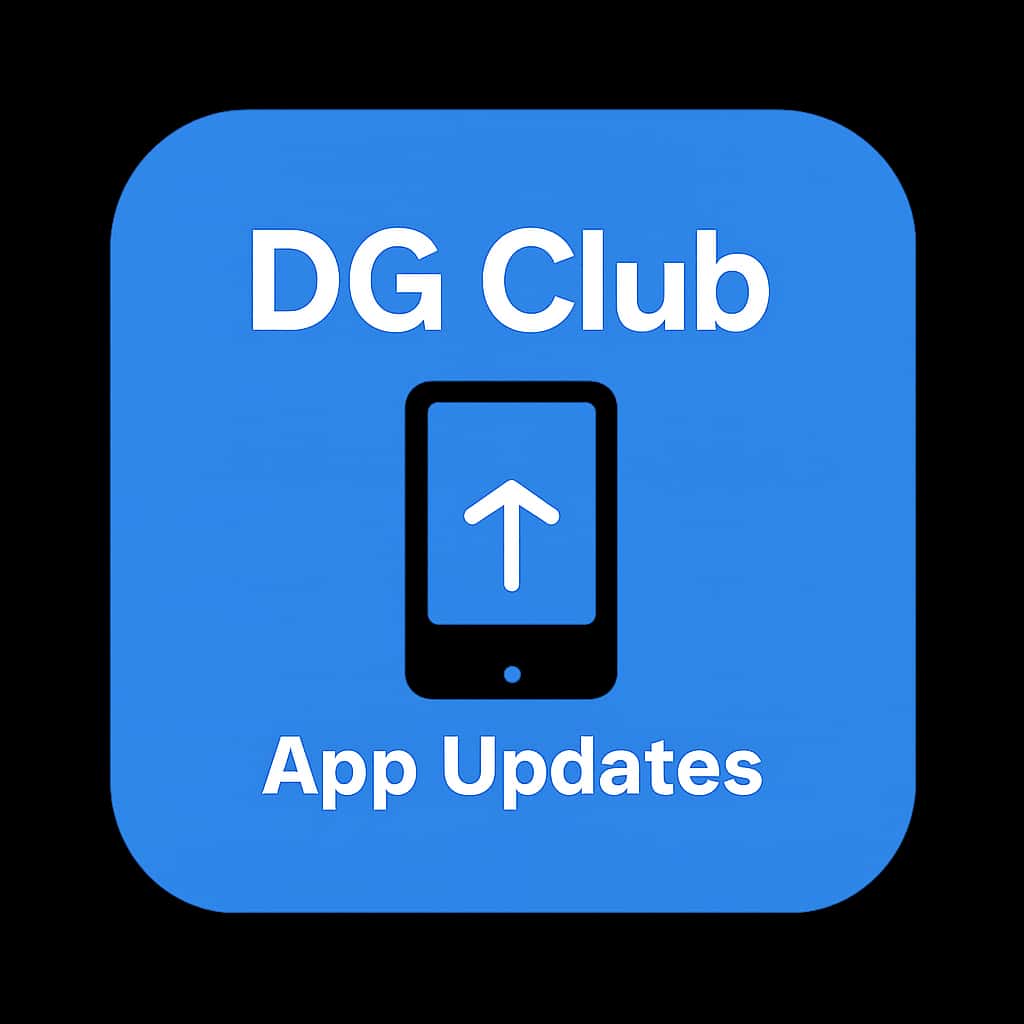 An icon representing DG Club App Updates with a professional aesthetic.