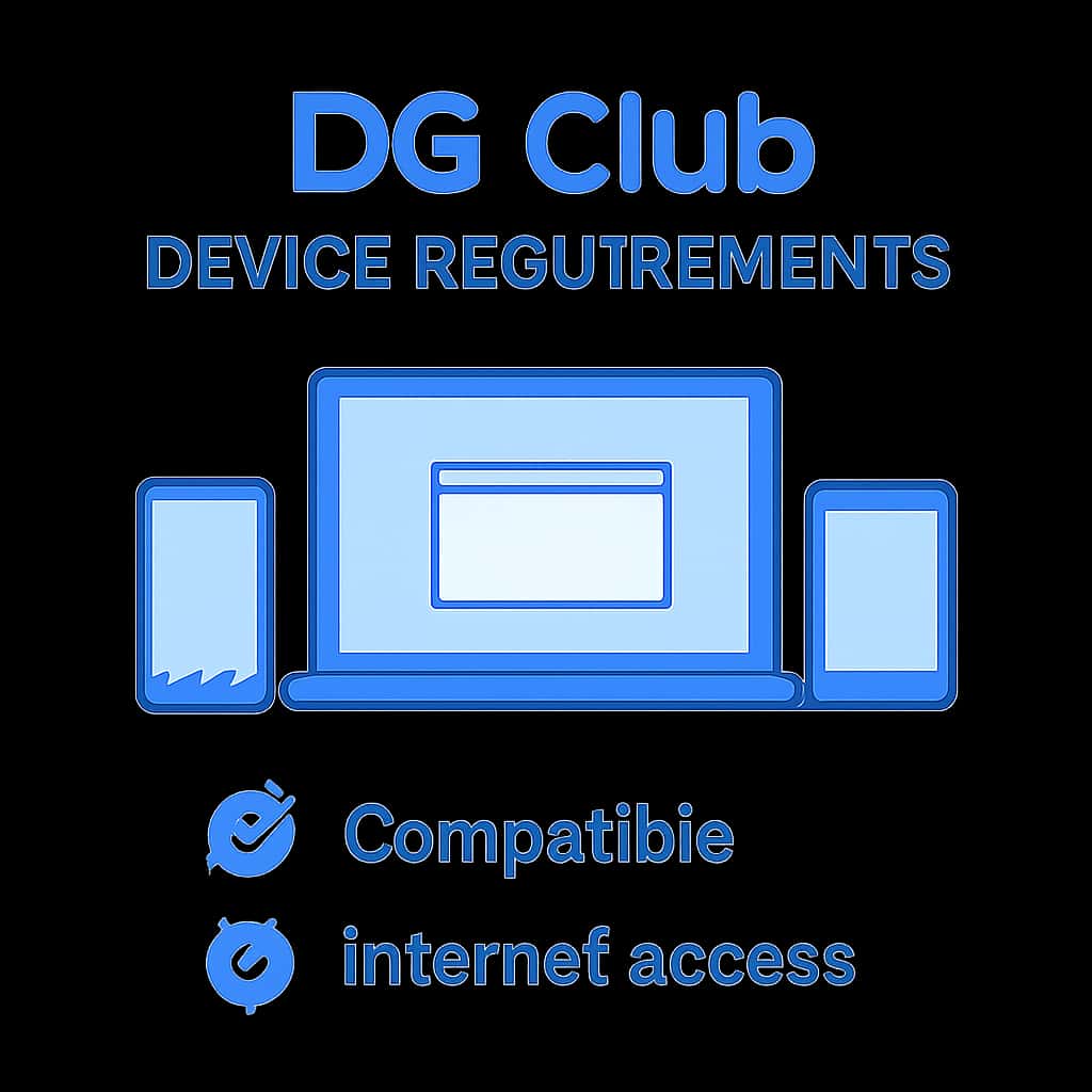 Diagram illustrating DG Club Device Requirements.