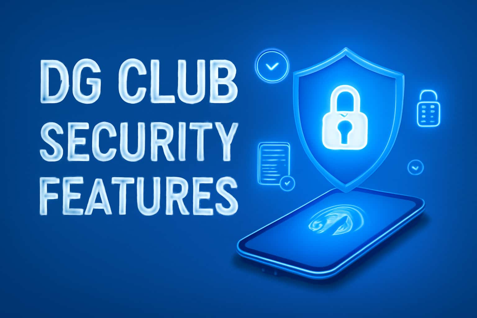An informative visual representation of DG Club Security Features.