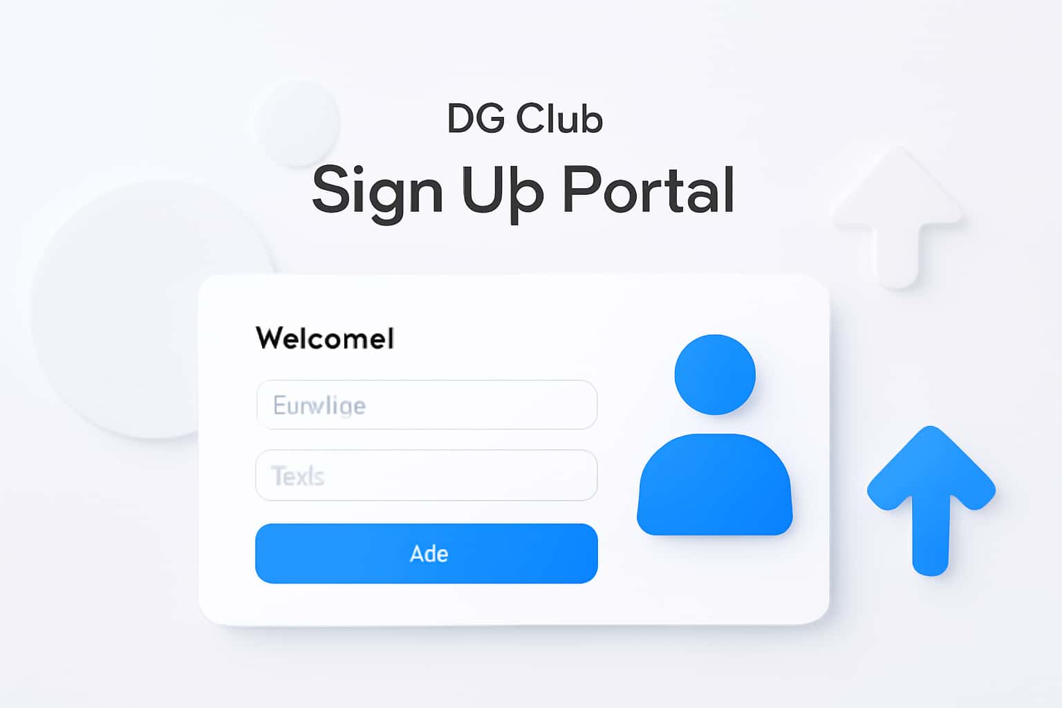 DG Club Sign Up Portal Interface