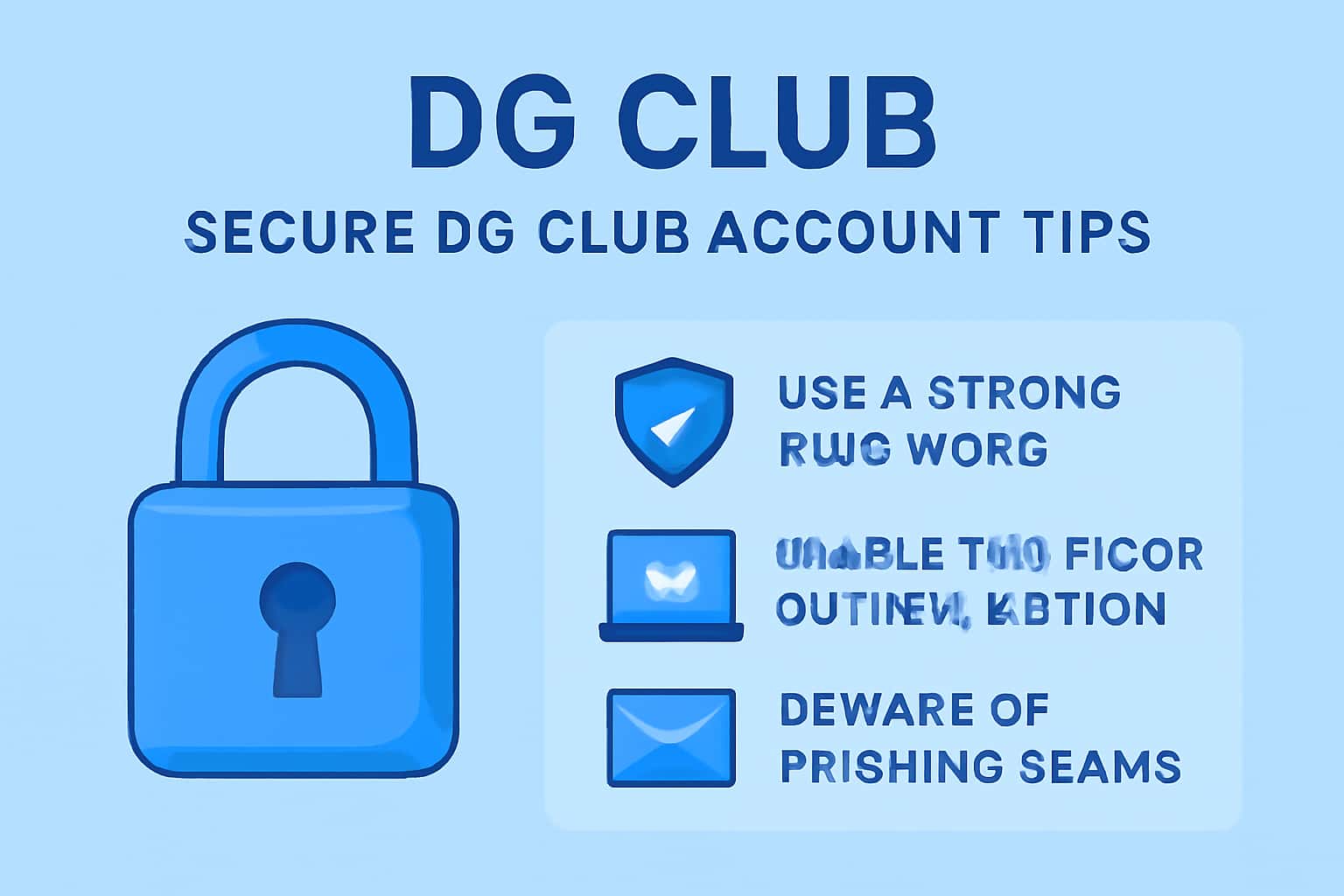 A futuristic representation of secure account management for DG Club.