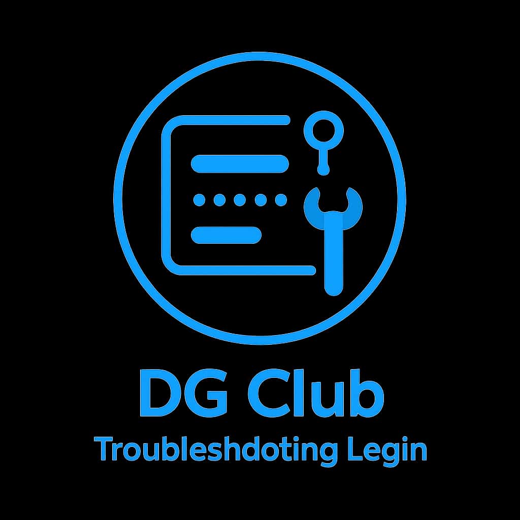 An icon symbolizing support for DG Club login issues with the text 'DG Club'.